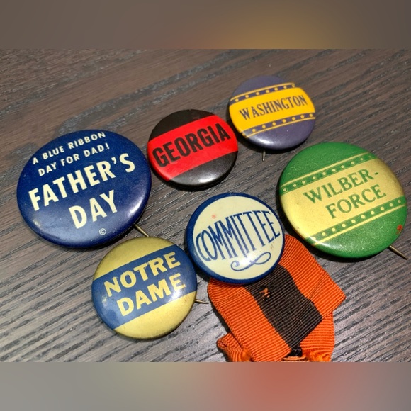 Vintage College Pin Lot Norte Dame Washington Georgia WilberForce Committee NCAA - Picture 2 of 6
